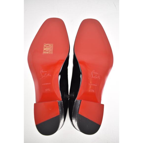 Christian Louboutin Palace Boot Donna 40 Black Patent Leather Heel Boot 37.5 - Picture 10 of 10